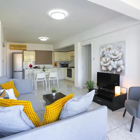 Large Close To Finikoudes With 2 Balconies